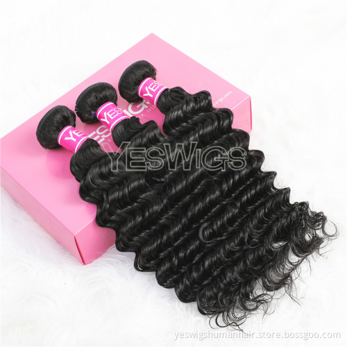 2021 Spring Season Deep Wave Brazilian Human Hair Weave Bundle Extensions Brazilian Hair Deep Wave Bundle Extensions For Women